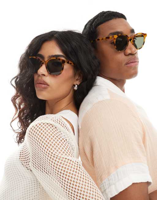 AJ Morgan – Low Key – Runde Sonnenbrille in Schildpatt-Optik