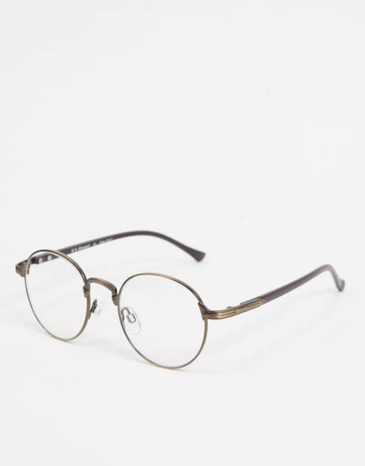 AJ Morgan - Lunettes de soleil rondes - Bronze et verres transparents 
