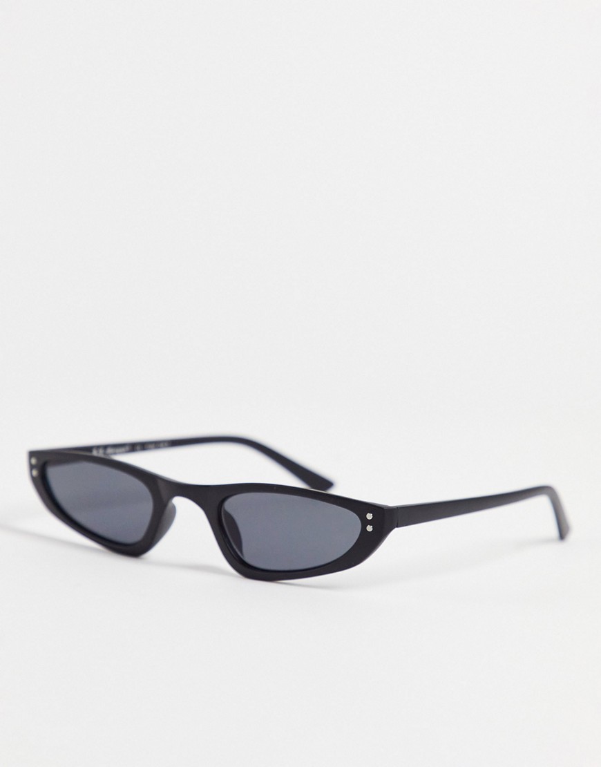 Aj Morgan Mamie Slim Line Sunglasses-black