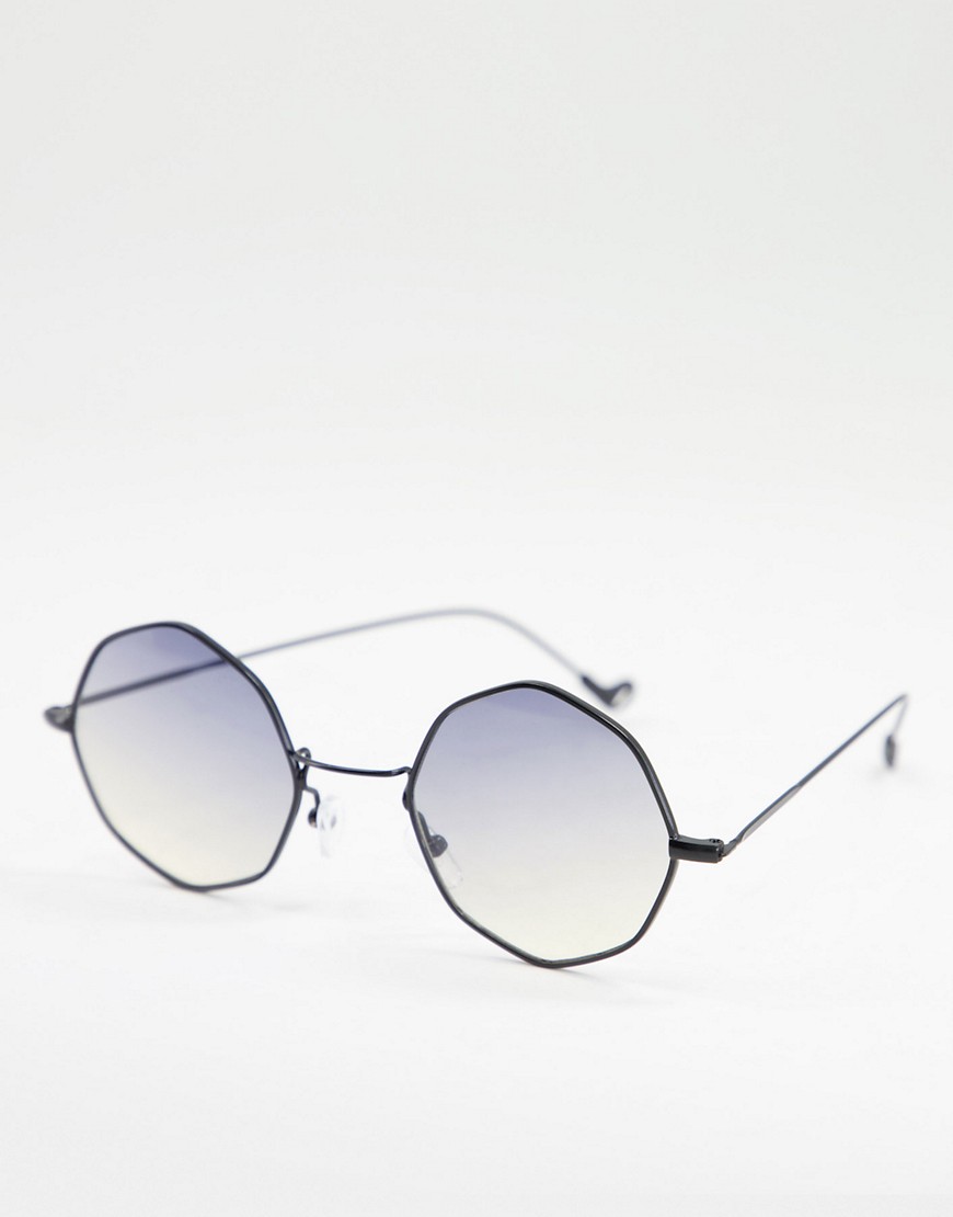 Aj Morgan Memory Lane Round Lens Sunglasses-black