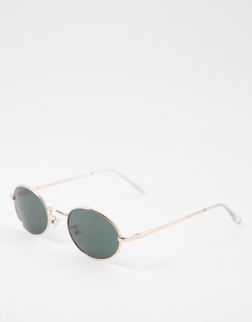 AJ Morgan – Miners – Goldfarbene, ovale Sonnenbrille 