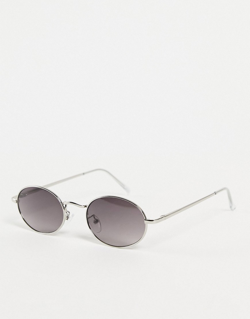AJ Morgan Miners unisex round sunglasses in silver