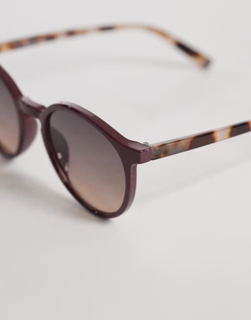 AJ Morgan - Mousey - Lunettes de soleil rondes - Bordeaux/écaille de tortue, 2 de 3