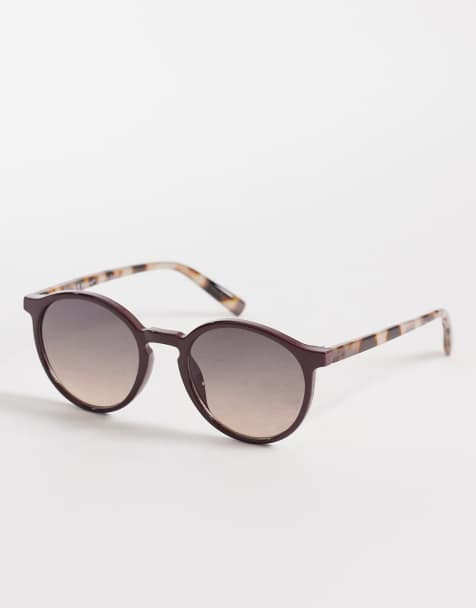 AJ Morgan Mousey round sunglasses in burgundy and tort - view 1