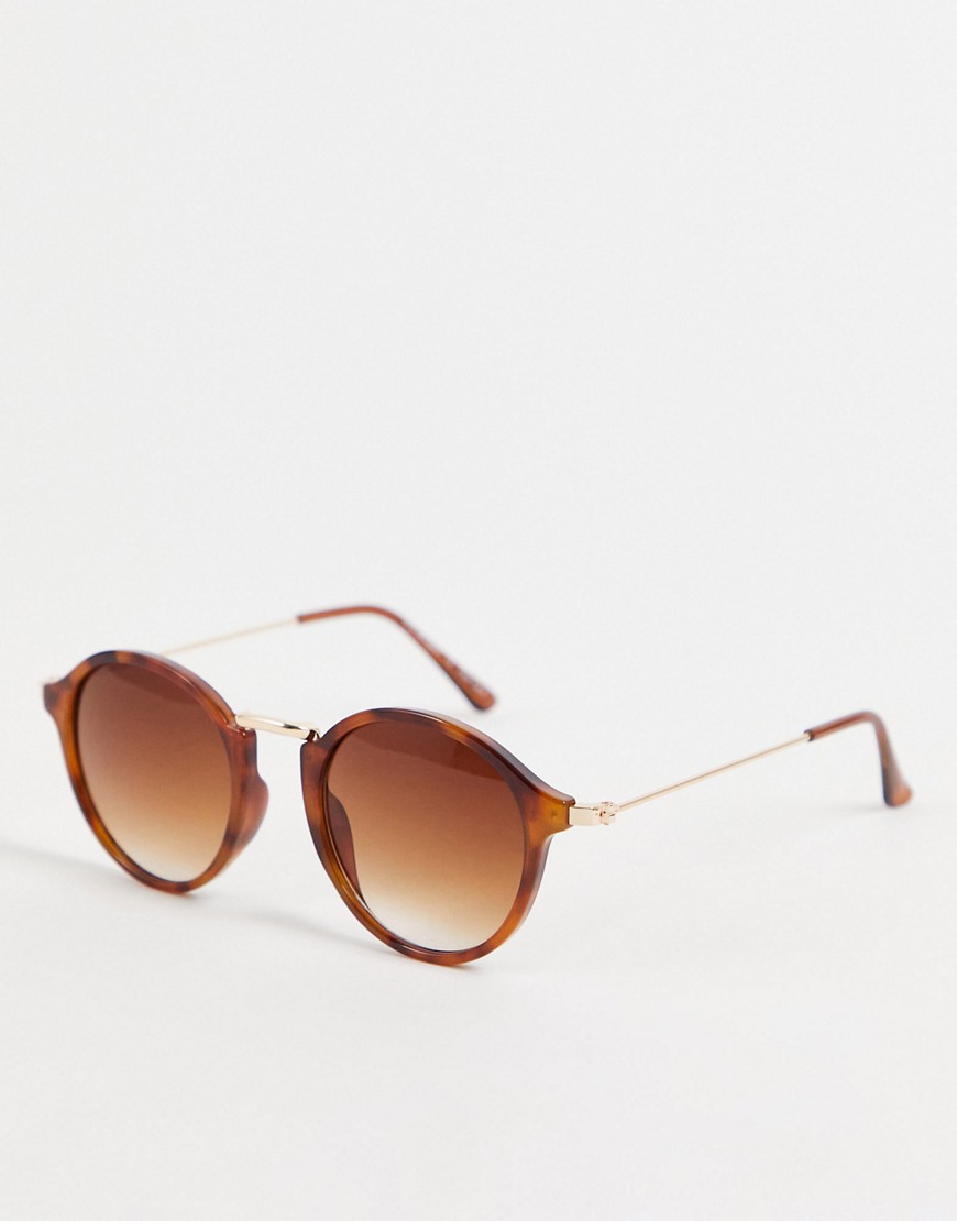 Aj Morgan Muffins Round Lens Sunglasses-brown