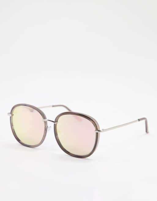 AJ Morgan - Occhiali da sole oversize con lenti a specchio