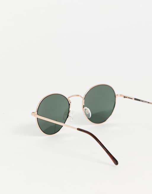 AJ Morgan – Okrągłe okulary przeciwsłoneczne w złotych oprawkach, 2 z 4