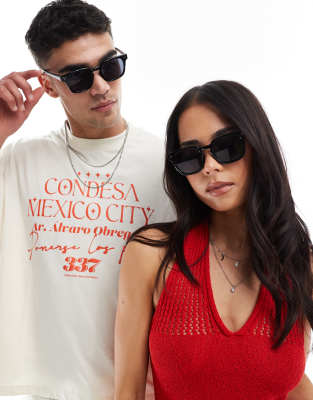 AJ Morgan AJ Morgan on alert square sunglasses in black