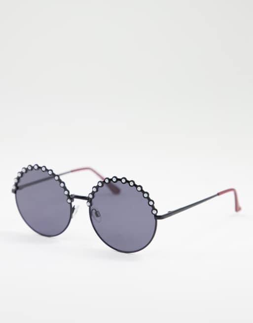 AJ Morgan On Broadway round diamond lens sunglasses