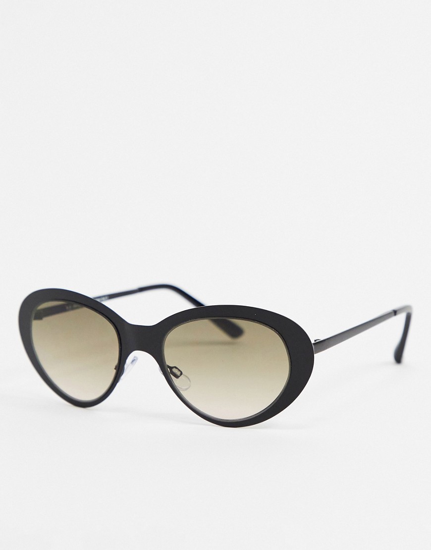 AJ Morgan – Ovale Sonnenbrille in Schwarz