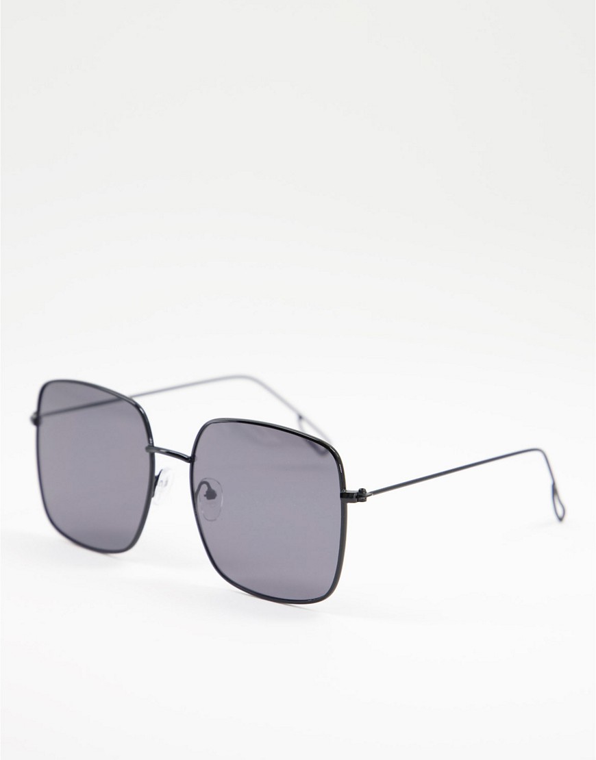 AJ Morgan ‑ Oversize-Sonnenbrille mit eckigen Gläsern-Schwarz