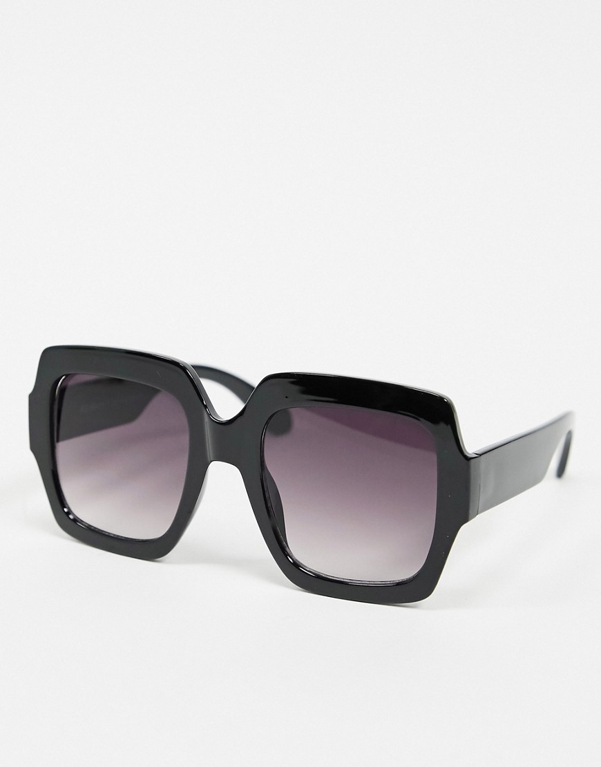 Aj Morgan Oversized Square Sunglasses In Black