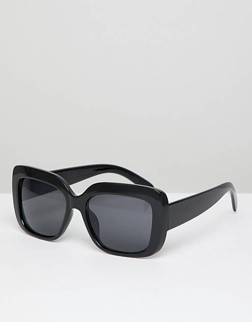 AJ Morgan oversized square sunglasses in black