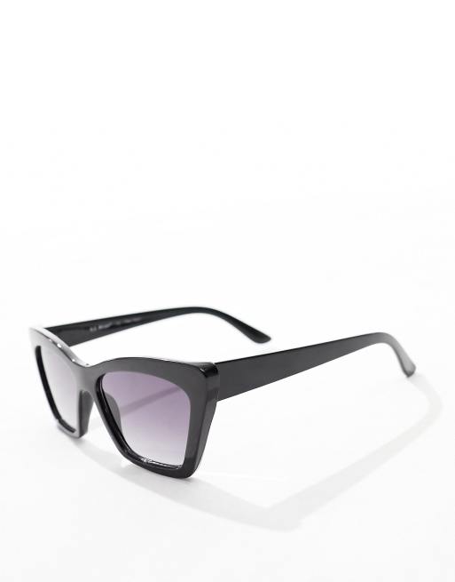 AJ Morgan razzy cateye sunglasses in black, 2 of 4