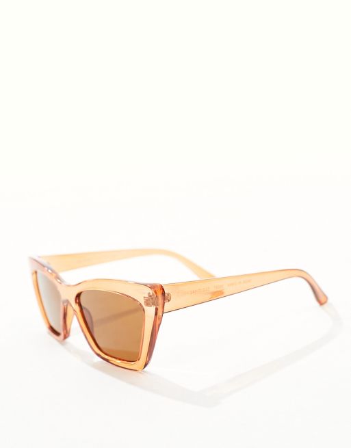 AJ Morgan razzy cateye sunglasses in brown, 2 of 4