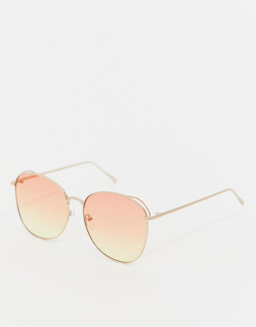 AJ Morgan – Rosa aviator-solglasögon med tonade glas-Guld