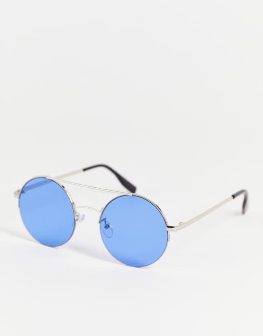 AJ Morgan round lens sunglasses with double brow