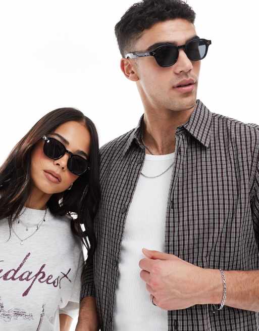 AJ Morgan round sunglasses in black