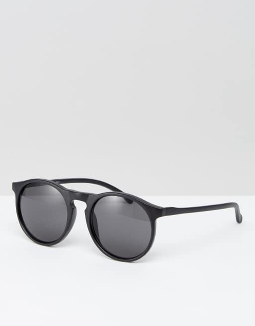 Aj morgan round hot sale sunglasses in black