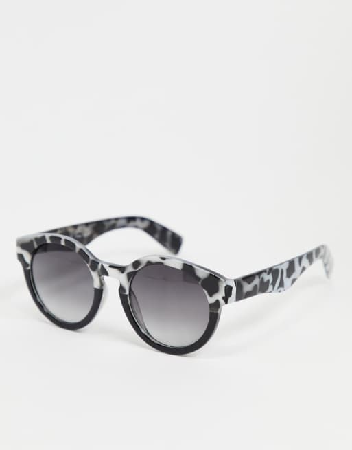 Grey tortoiseshell hot sale sunglasses