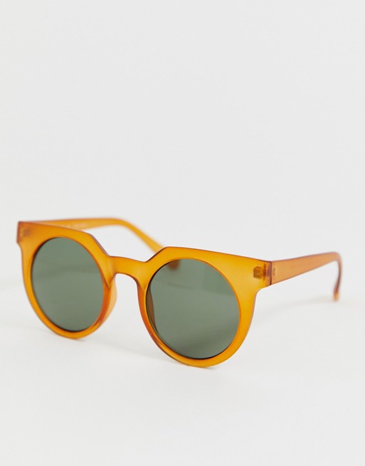 AJ Morgan round sunglasses in matte brown