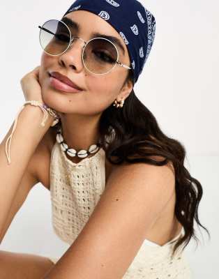 AJ Morgan AJ Morgan round sunglasses in teal-Blue