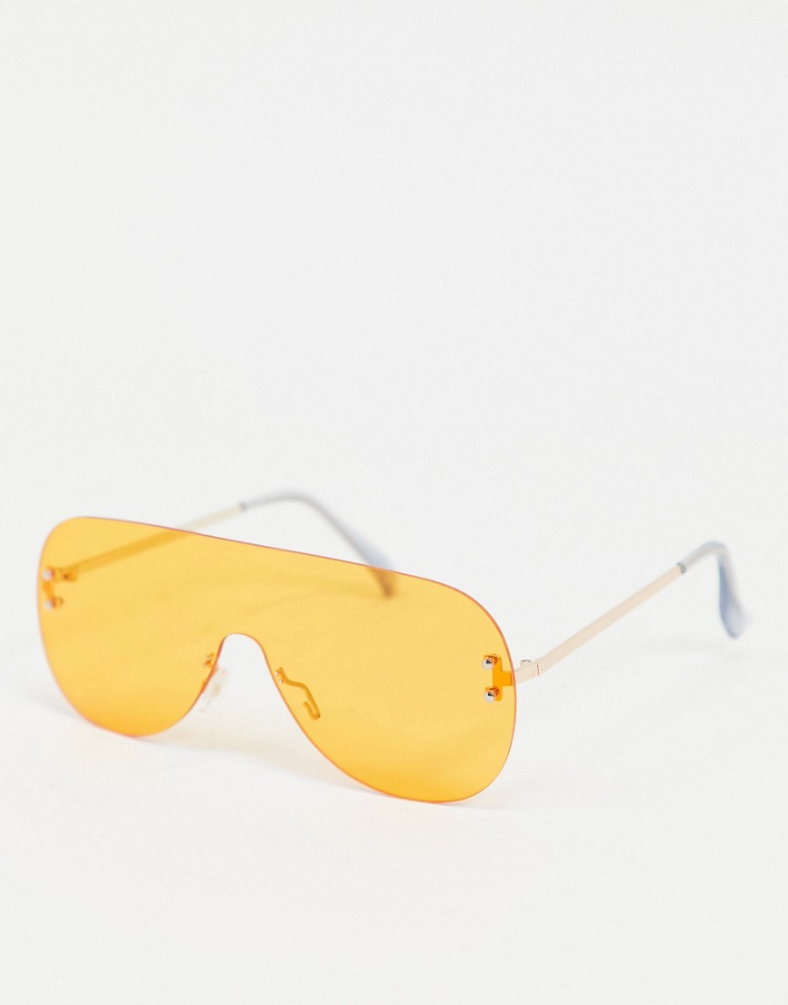 Aj Morgan Sheild Sunglasses-orange
