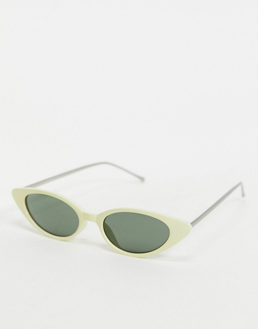 AJ Morgan sizzler oval sunglasses-Cream