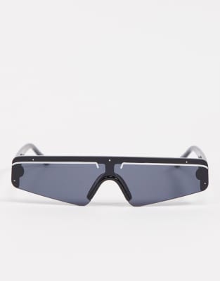 black visor sunglasses