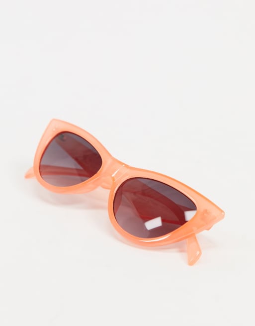 Peach cat eye store sunglasses