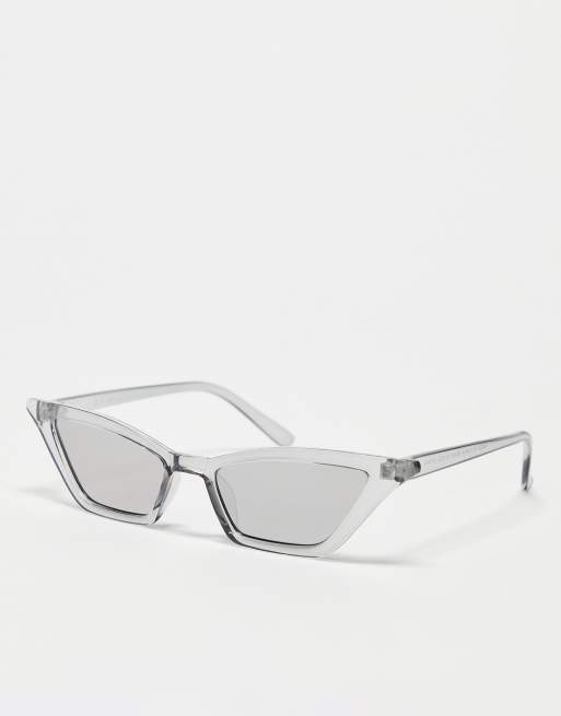 AJ Morgan - Smalle cat eye-solbriller med klart stel