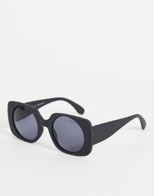  AJ Morgan black square frame sleek sunglasses AJ Morgan square sunglasses in black | ASOS main image 2