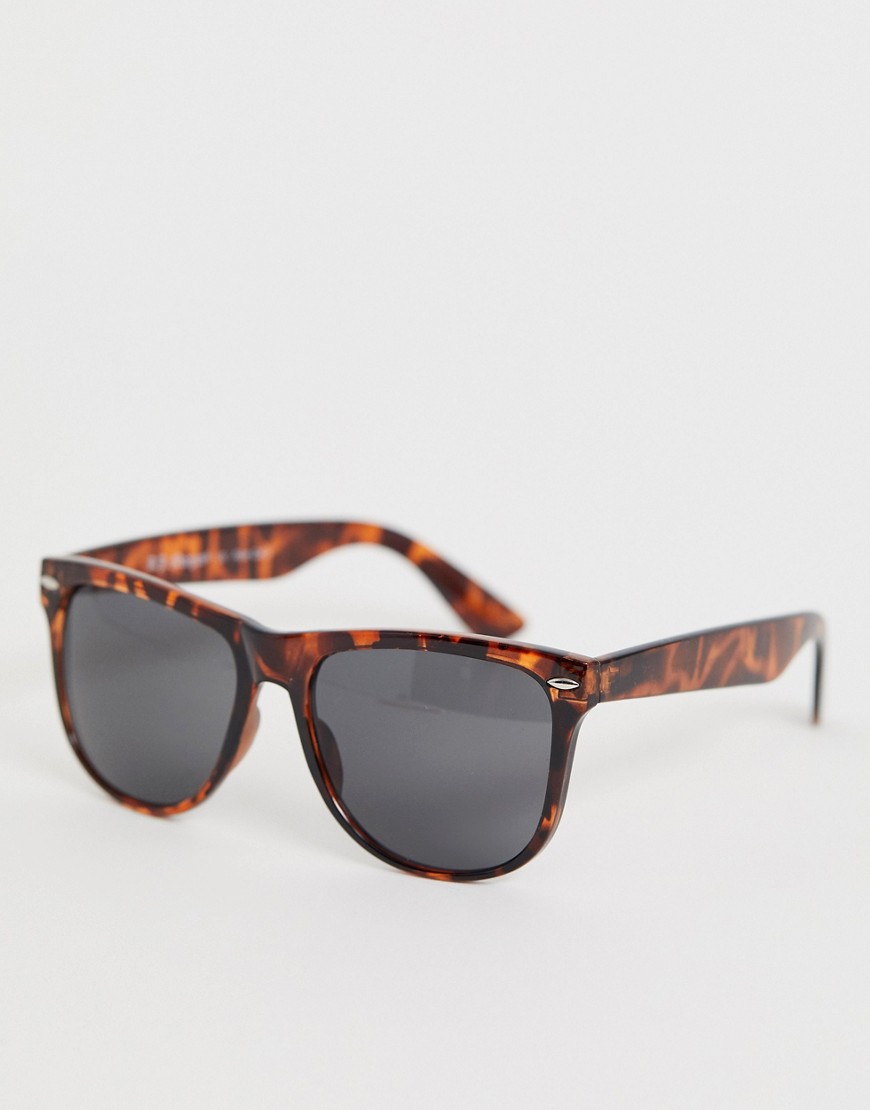 AJ Morgan square frame sunglasses in tort-brown