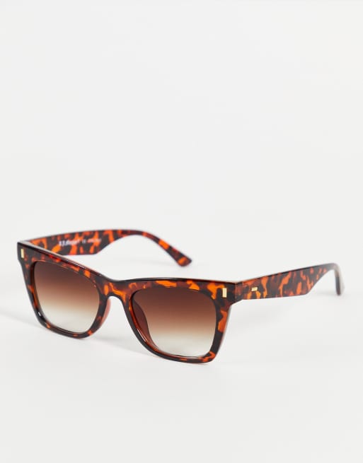 AJ Morgan square lens sunglasses in tort