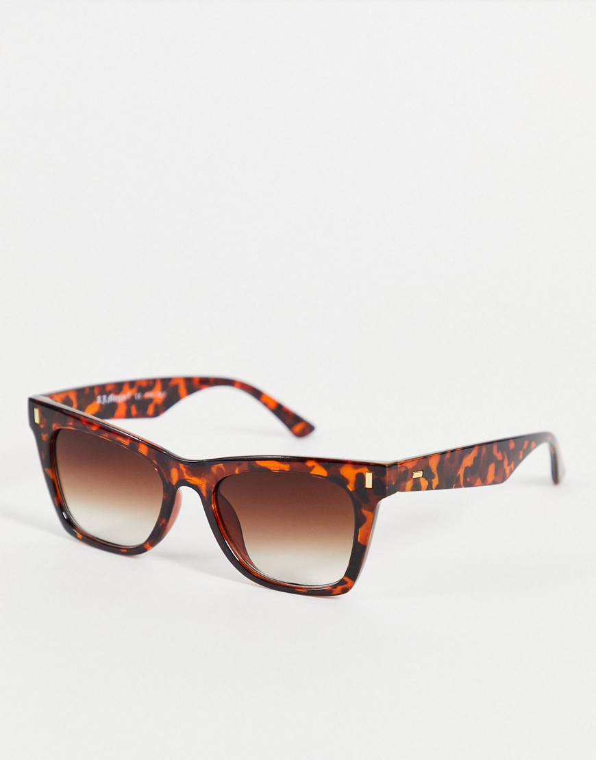 AJ Morgan Square Lens Sunglasses-Brown