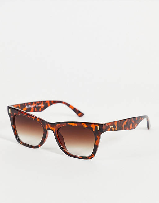 AJ Morgan square lens sunglasses in tort