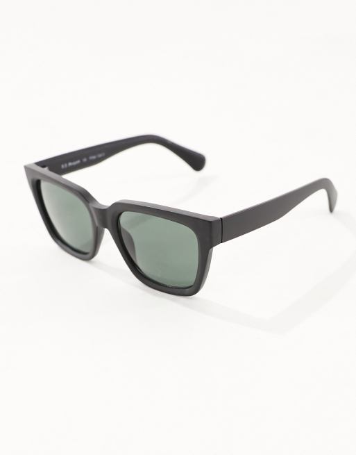 AJ Morgan square sunglasses in black | ASOS display picture 1