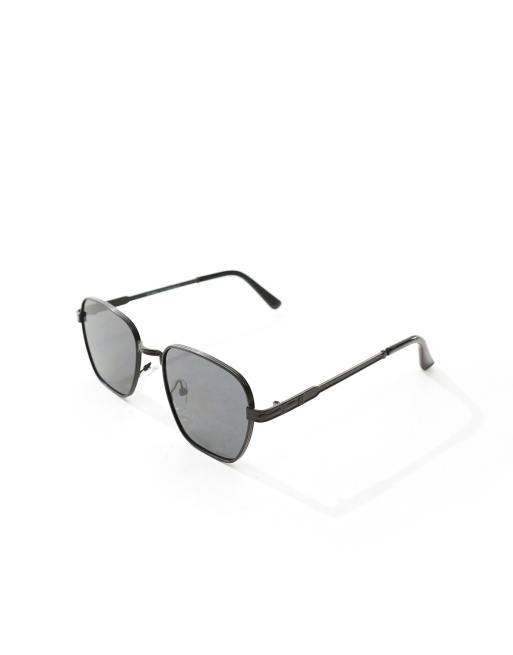  AJ Morgan black square frame sleek sunglasses AJ Morgan square sunglasses in black | ASOS main image 3
