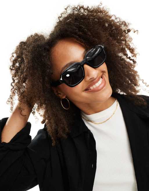 AJ Morgan square sunglasses in black | ASOS display picture 3