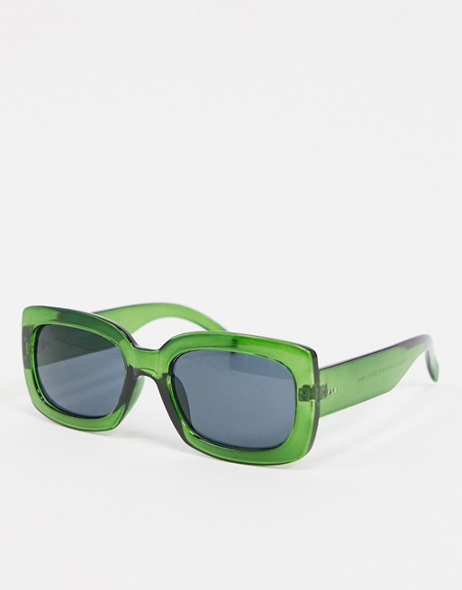 AJ Morgan square sunglasses in green
