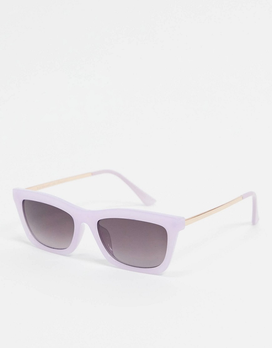AJ Morgan square sunglasses in lilac-Purple