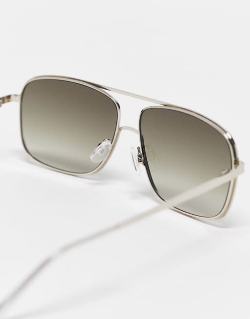 AJ Morgan – Srebrne klasyczne okulary przeciwsłoneczne typu aviator, 2 z 4