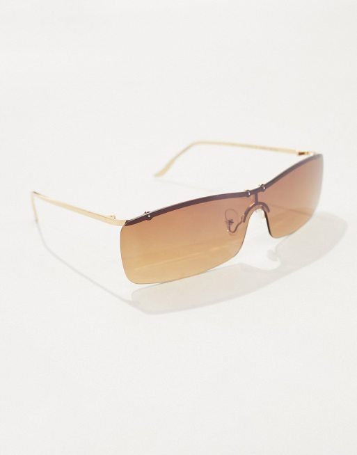 AJ Morgan Stealth racer sunglasses in gold mirror, 3 of 4