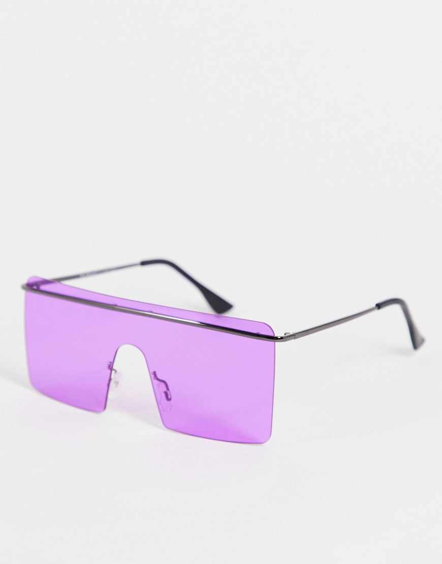 Aj Morgan Strobe Visor Sunglasses In Pink