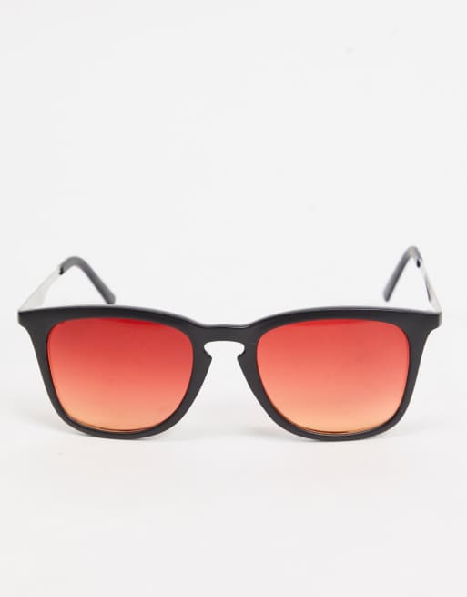 AJ Morgan style sunglasses in black with amber lens, 4 of 4