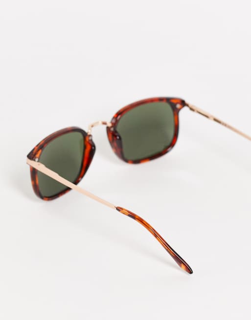 AJ Morgan unisex square sunglasses in brown | ASOS display picture 3