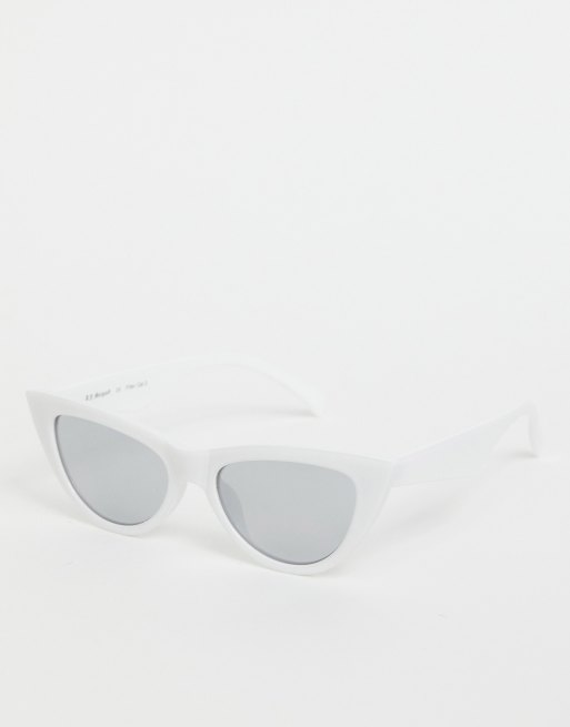 AJ Morgan – Weiße Katzenaugensonnenbrille