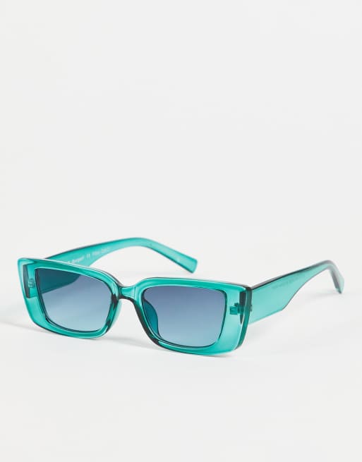 AJ Morgan womens square sunglasses in blue