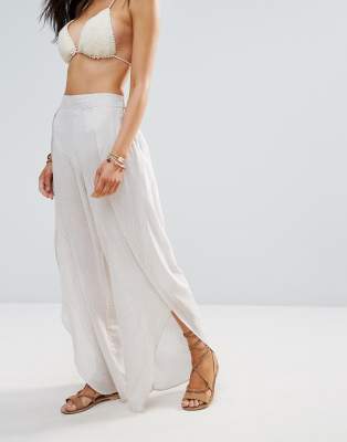 split leg beach pants