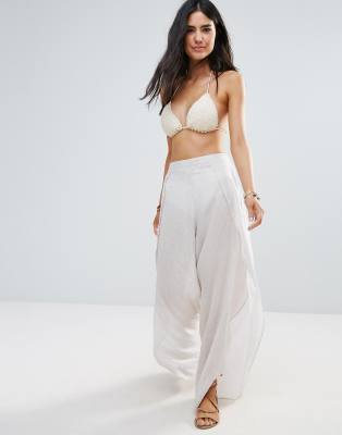 split beach trousers